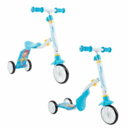 OLYMPIAN ATHLETE 2-in-1 Convertible Scooter, Blue & White OL2064012